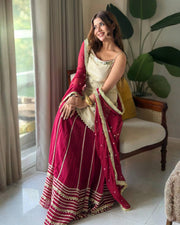 Festive Embroidered Tiered Gota Sharara Set