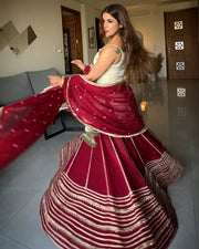 Festive Embroidered Tiered Gota Sharara Set