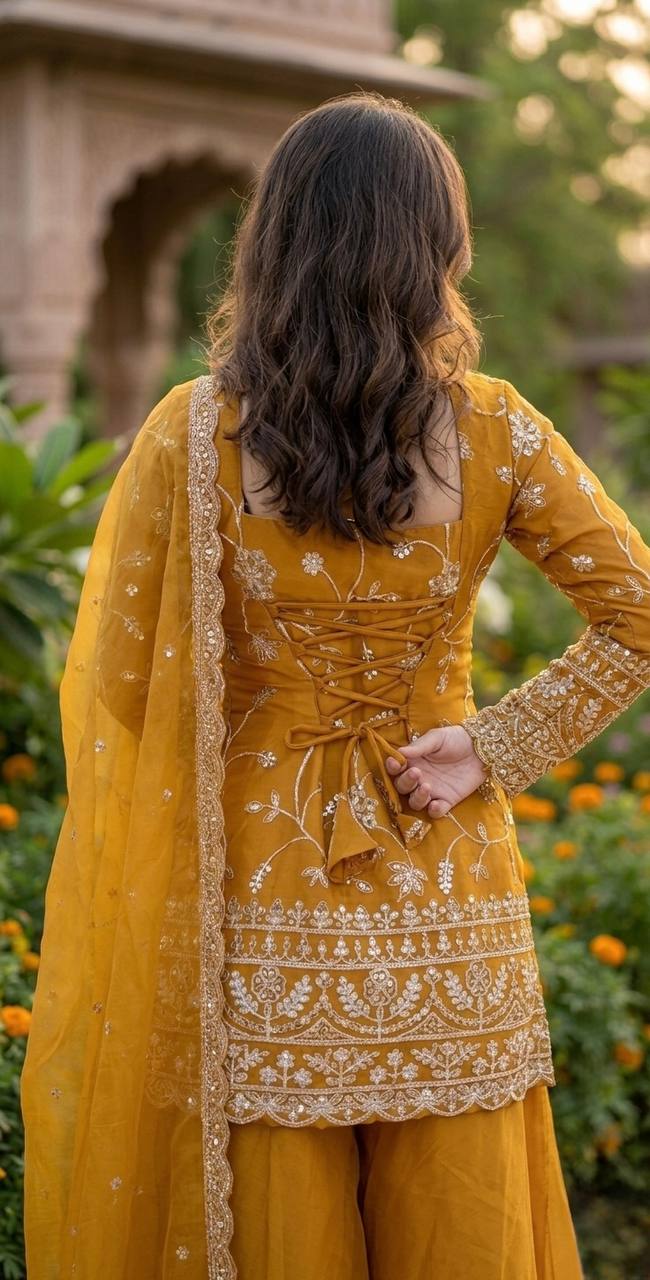 Charming Haldi Ceremony Festive Occasion Wear
