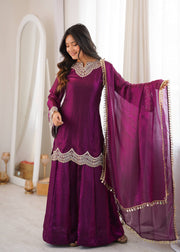 Reflections of Elegance in Wine Attire