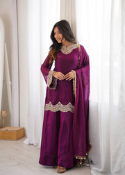 Reflections of Elegance in Wine Attire