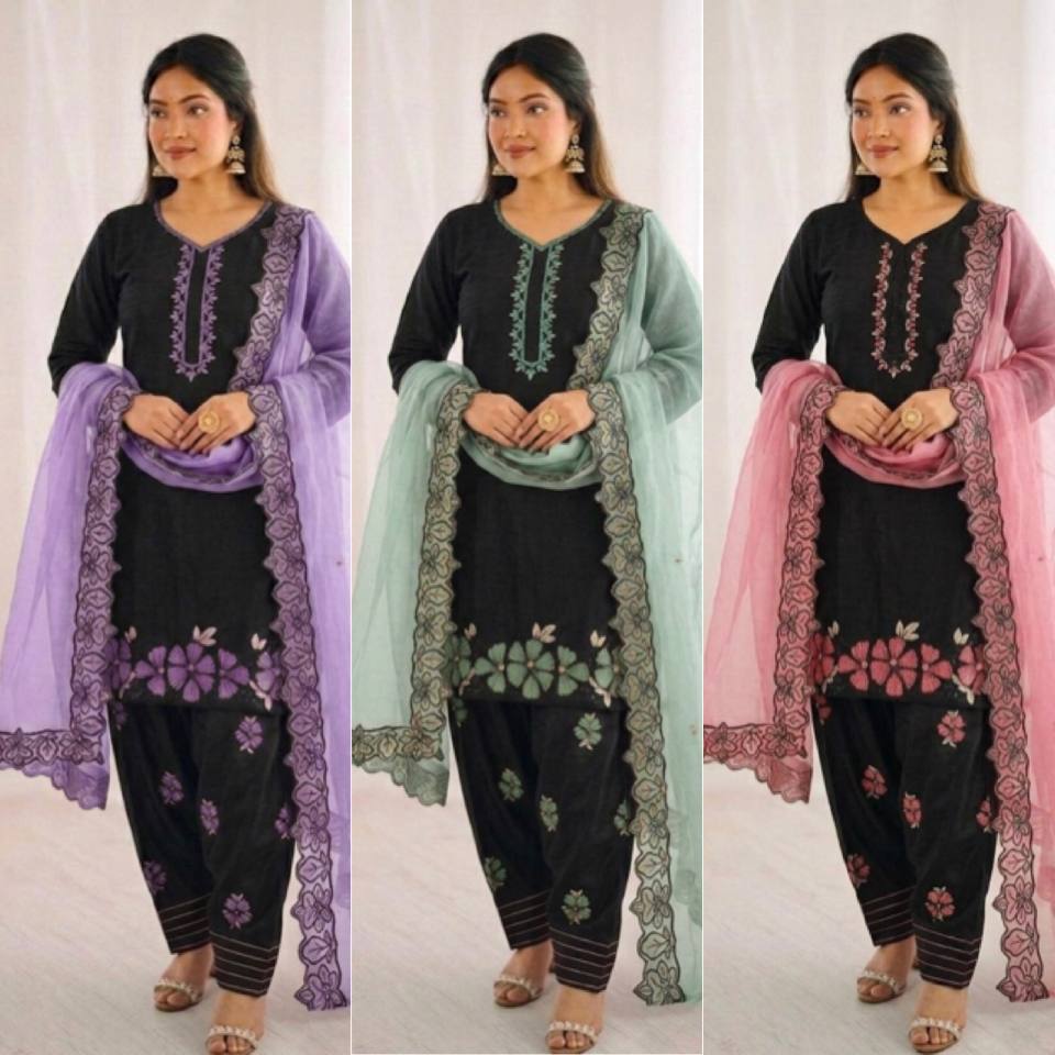 Lavish Heritage Embroidered Suit Set