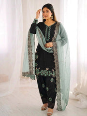 Lavish Heritage Embroidered Suit Set