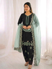 Lavish Heritage Embroidered Suit Set