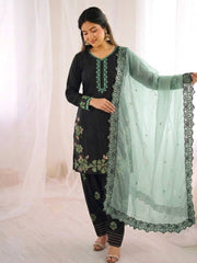 Lavish Heritage Embroidered Suit Set
