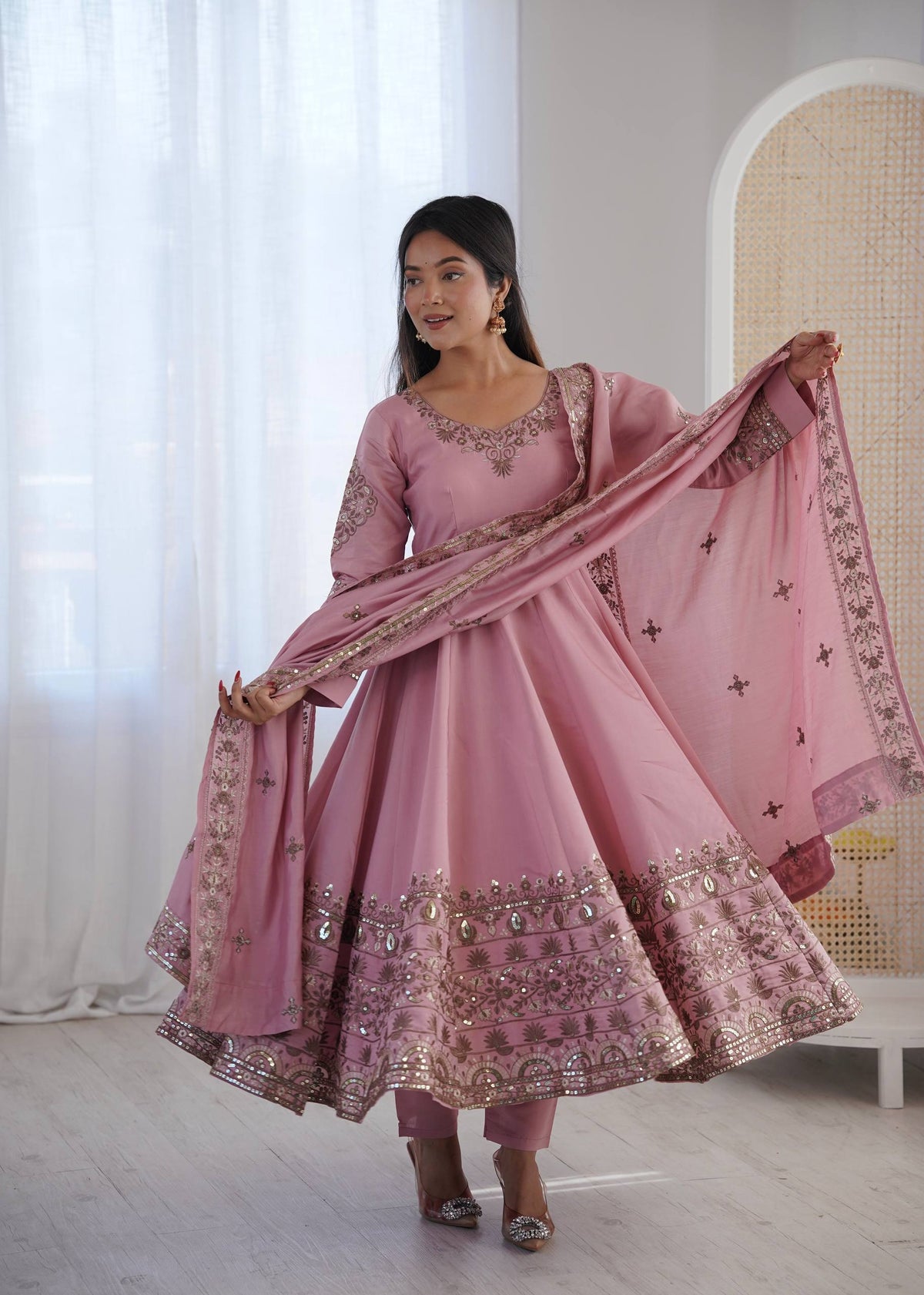 Sophisticated Anarkali for Celebratory Occasions