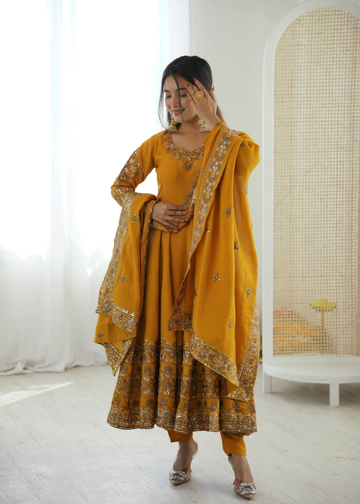 Sophisticated Anarkali for Celebratory Occasions