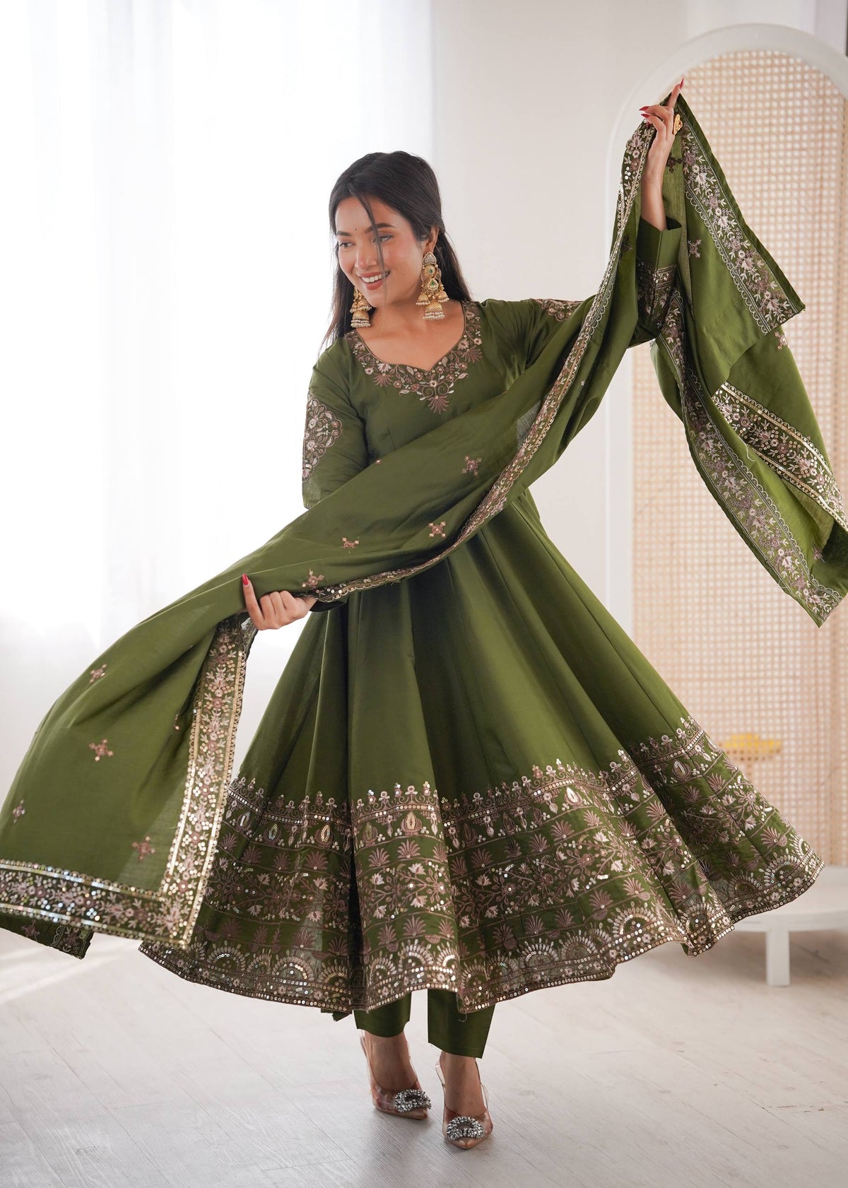 Sophisticated Anarkali for Celebratory Occasions