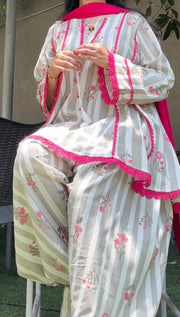 Elegant Stripes Timeless Salwar Suit Style