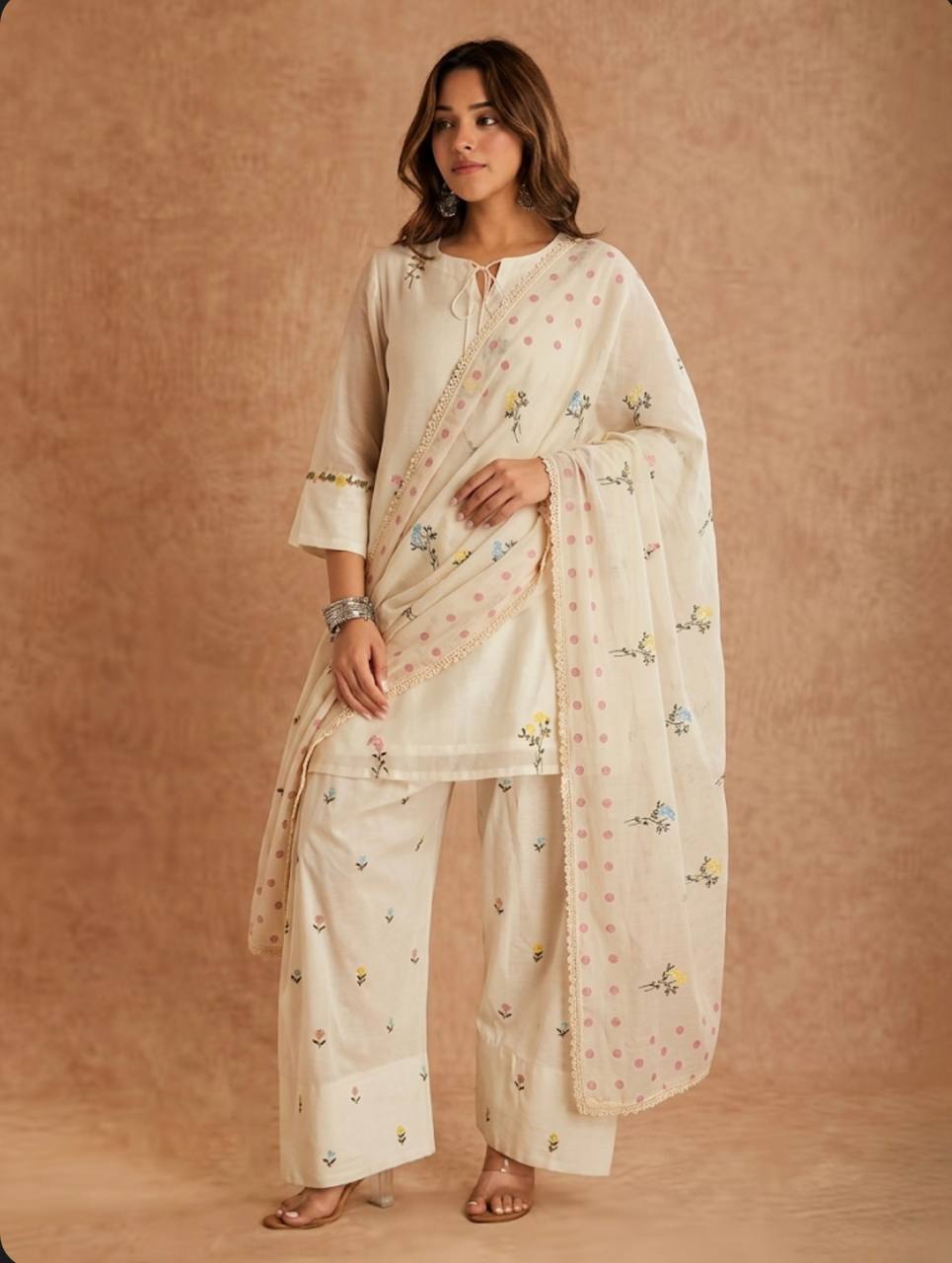 Graceful Floral Print Kurta Suit for Modern Elegance