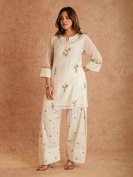 Graceful Floral Print Kurta Suit for Modern Elegance