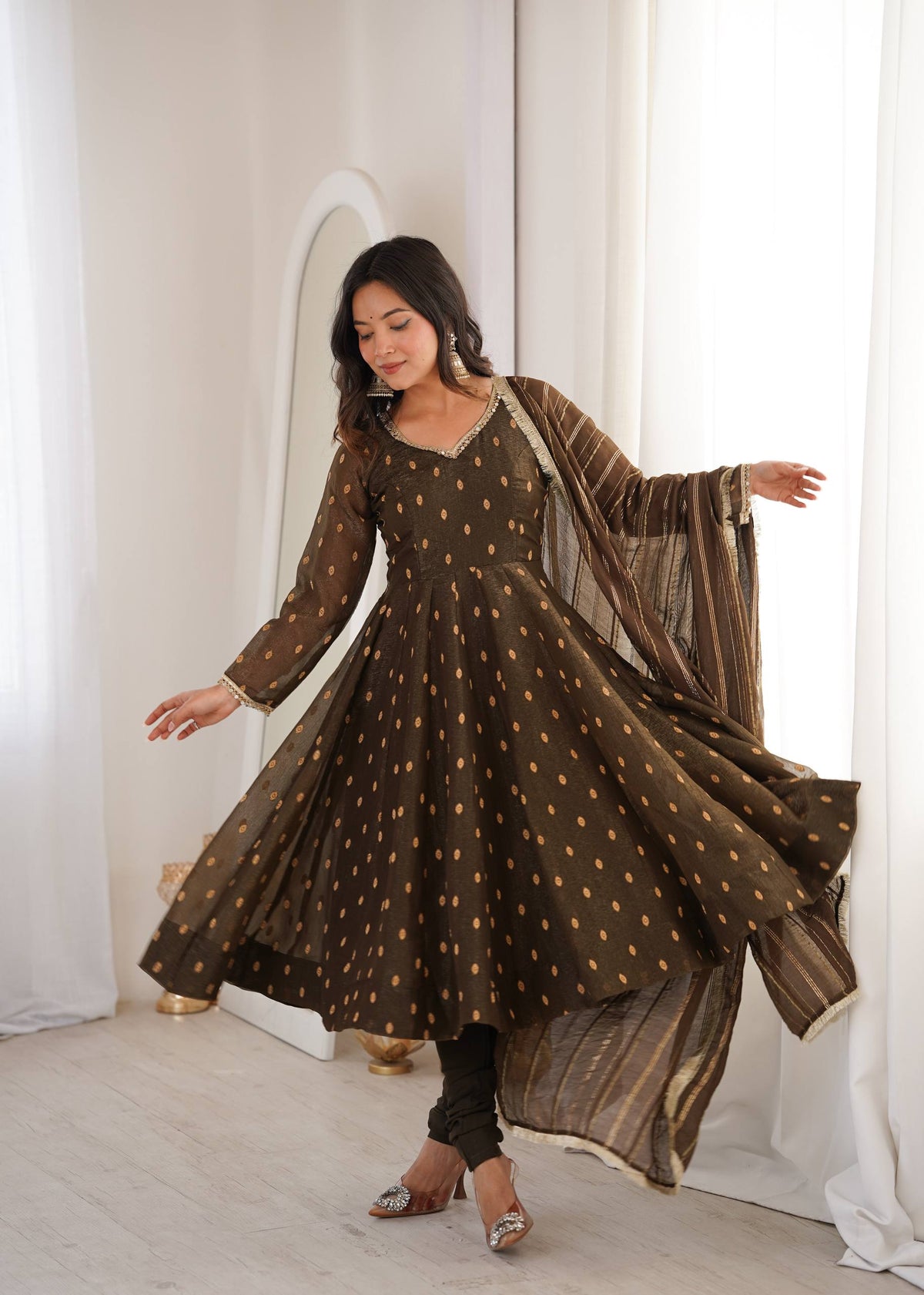Serene Sophistication Anarkali for Every Occasion