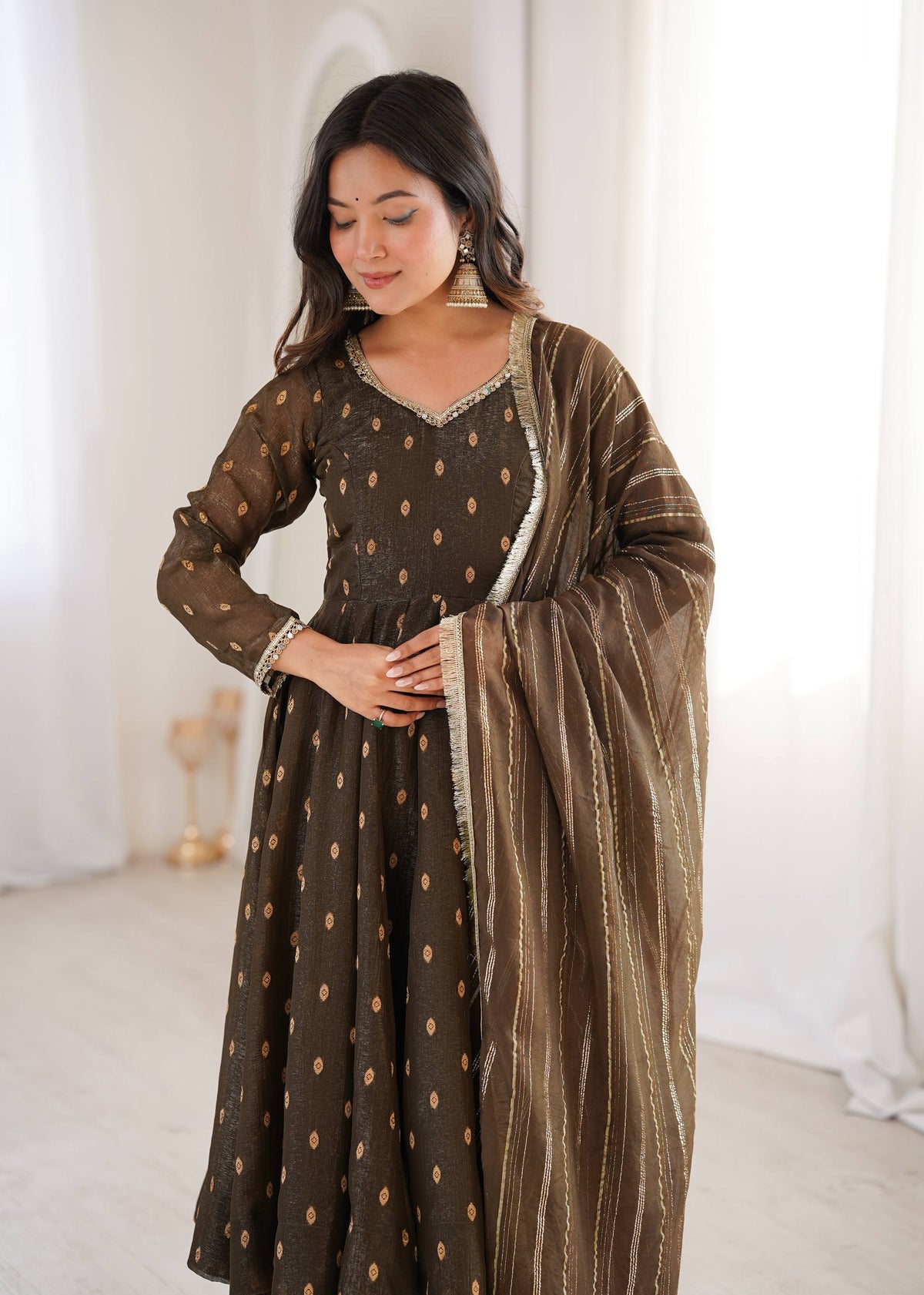 Serene Sophistication Anarkali for Every Occasion