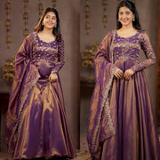 Luxurious Silk Anarkali for Festive Celebrations