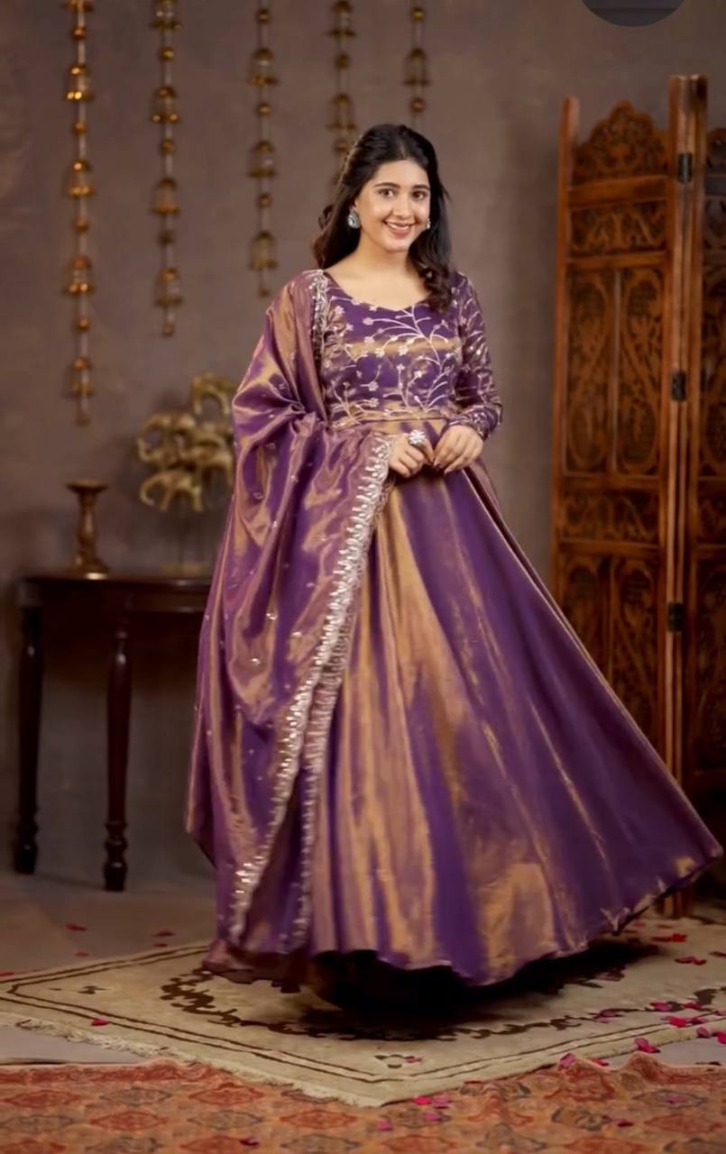 Luxurious Silk Anarkali for Festive Celebrations