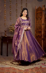 Luxurious Silk Anarkali for Festive Celebrations