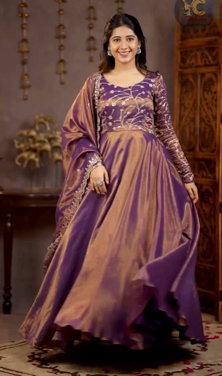 Luxurious Silk Anarkali for Festive Celebrations