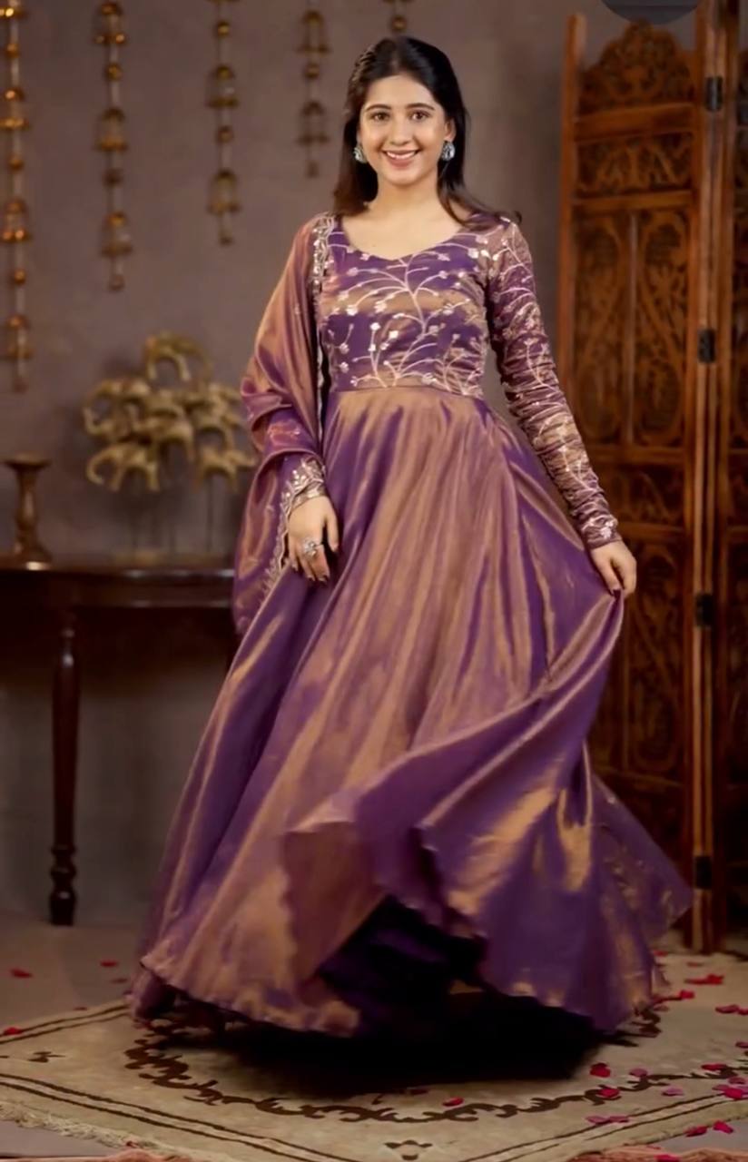 Luxurious Silk Anarkali for Festive Celebrations
