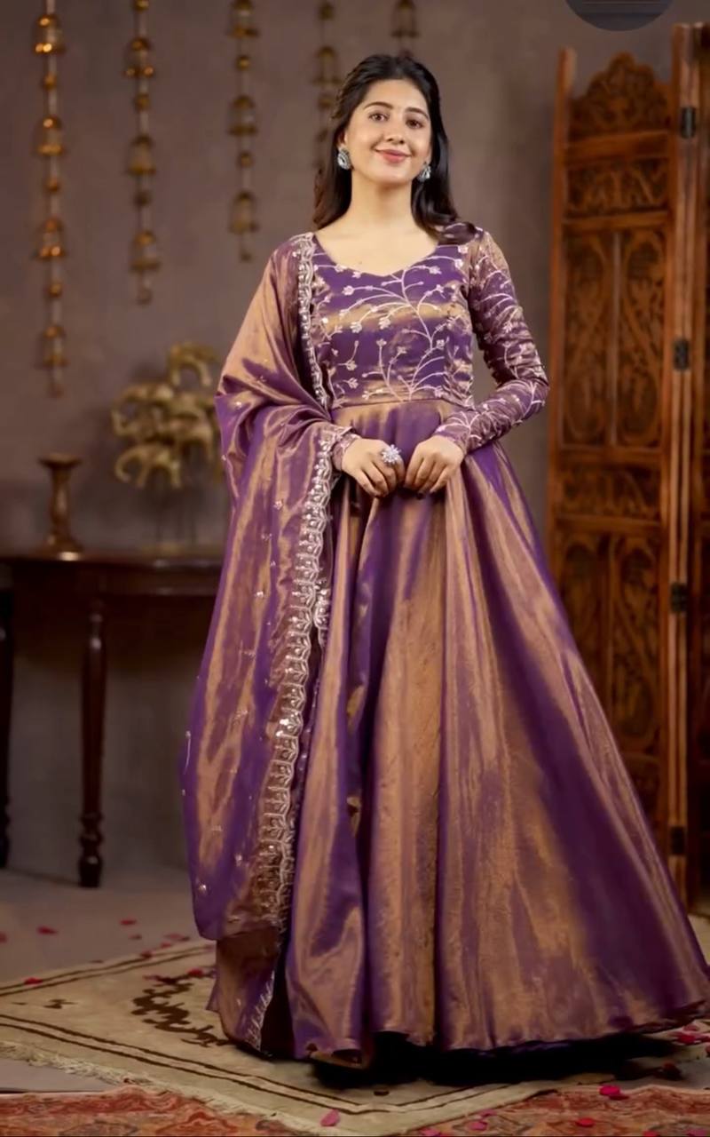 Luxurious Silk Anarkali for Festive Celebrations