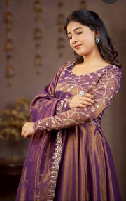 Luxurious Silk Anarkali for Festive Celebrations