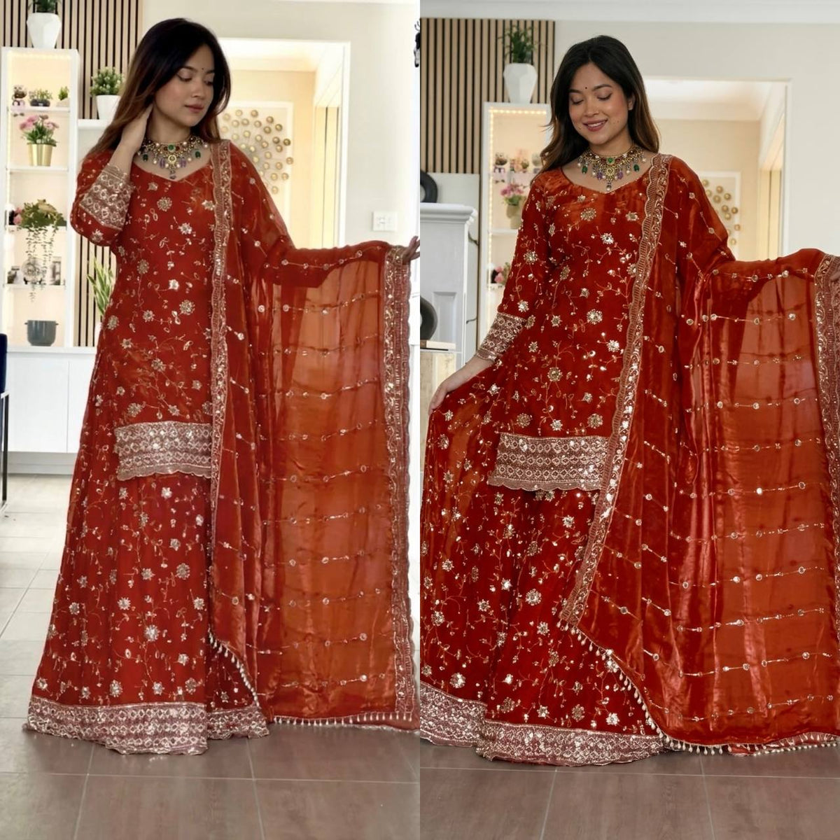 Golden Glamour Captivating Red and Gold Fashion Styles