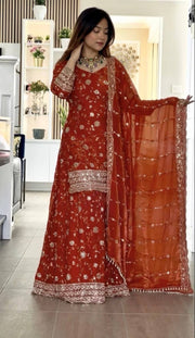 Golden Glamour Captivating Red and Gold Fashion Styles