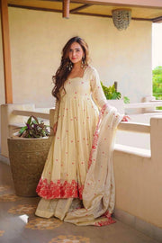Signature Embroidered Anarkali Set Reflecting Classic Indian Luxury Heritage Beautifully