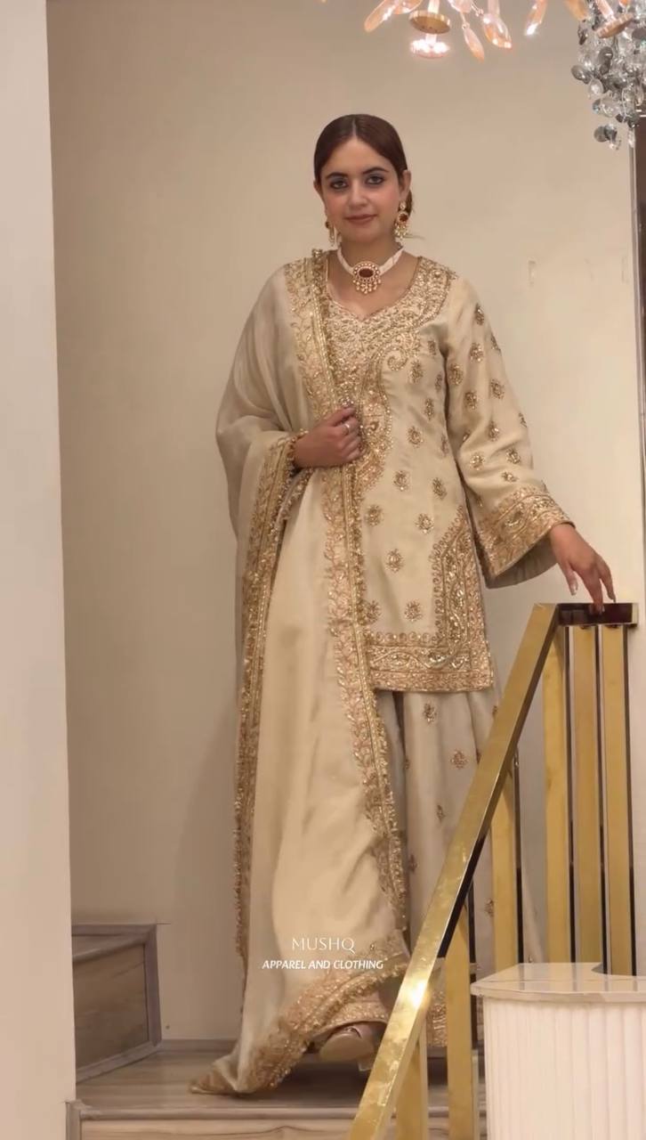 Sophisticated Suit with Intricate Embroidery Design