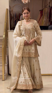 Sophisticated Suit with Intricate Embroidery Design