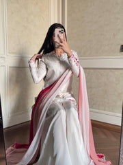 Premium White Festive Suit Crafted For Timeless Royal Elegance Always
