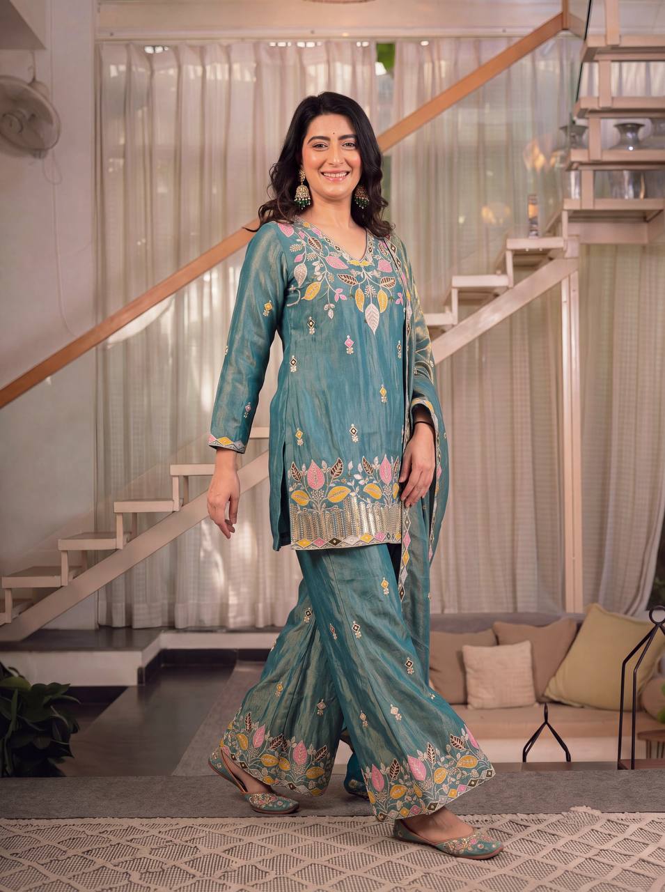 Chic Anarkali Ensemble for Traditional Celebrations