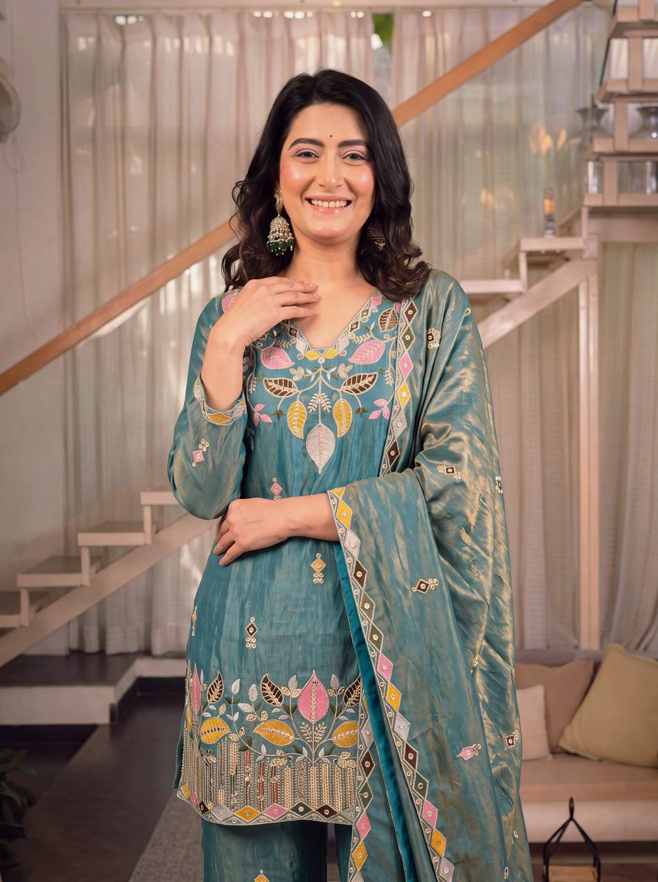 Chic Anarkali Ensemble for Traditional Celebrations