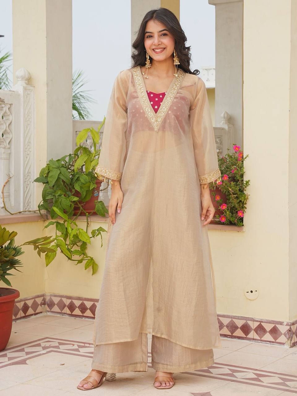Chic Beige Kurta Suit for Effortless Elegance