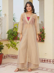 Chic Beige Kurta Suit for Effortless Elegance