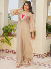 Chic Beige Kurta Suit for Effortless Elegance