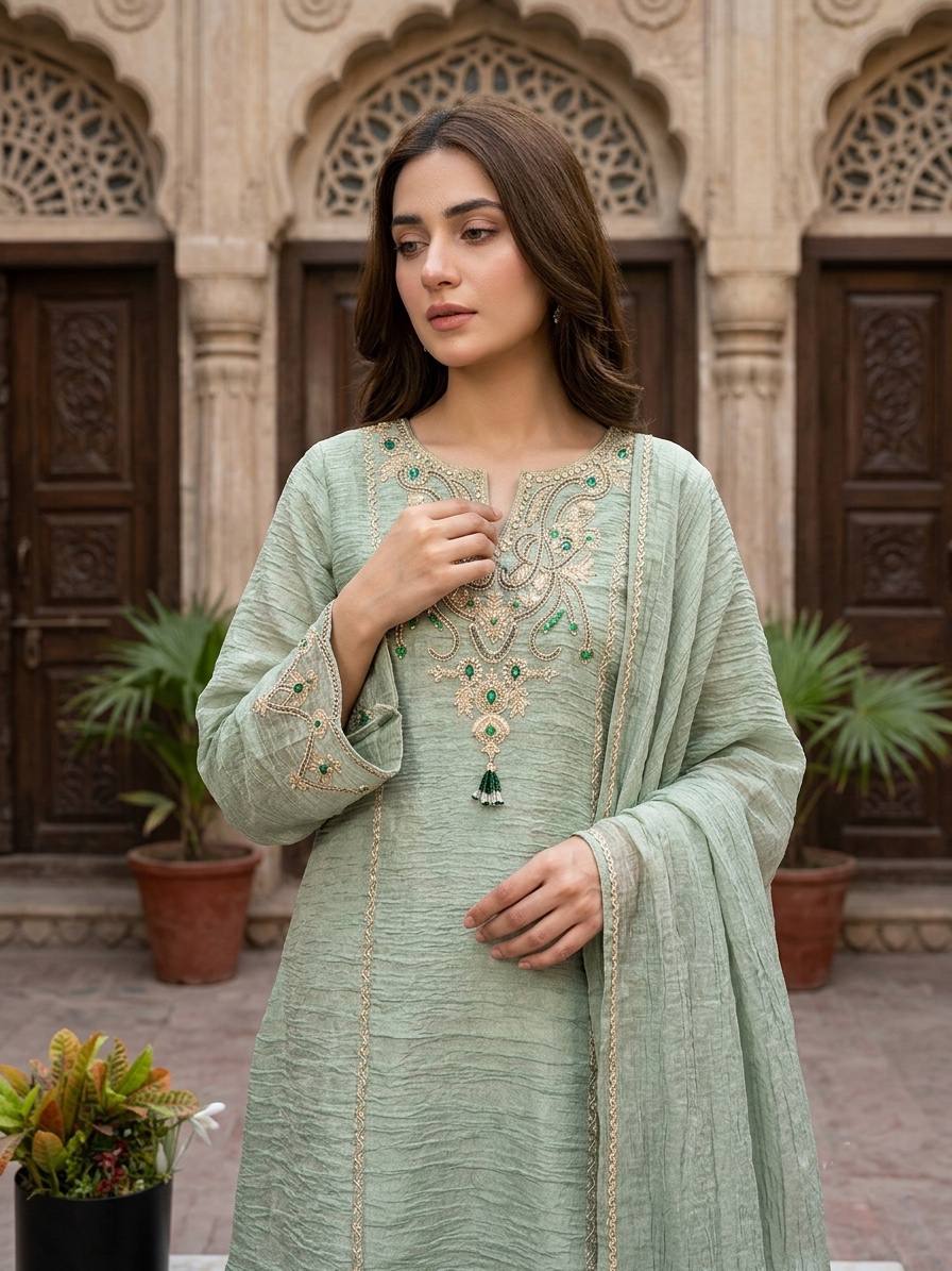 Elegant Green Fashion Statement