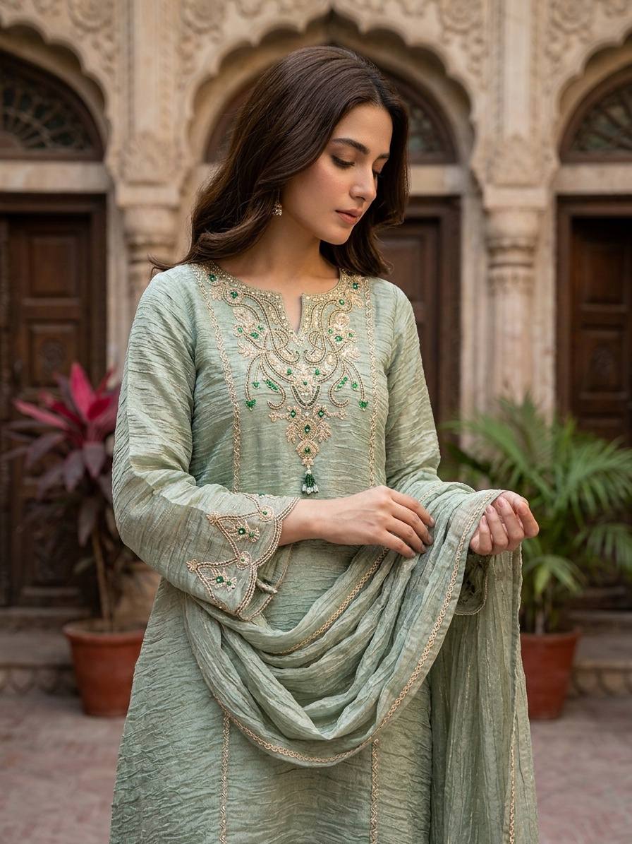 Elegant Green Fashion Statement