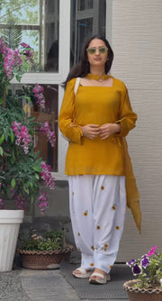 Contemporary Floral Print Suit for Women