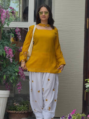 Contemporary Floral Print Suit for Women