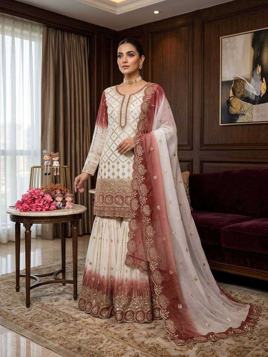 Luxurious Embroidery Suit for Graceful Moments