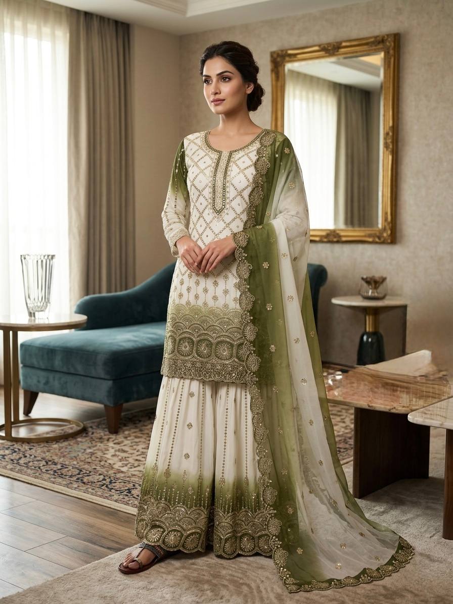 Luxurious Embroidery Suit for Graceful Moments