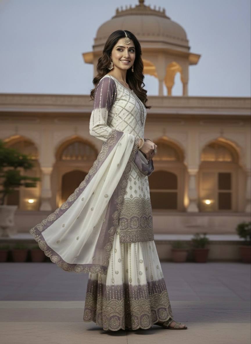 Luxurious Embroidery Suit for Graceful Moments