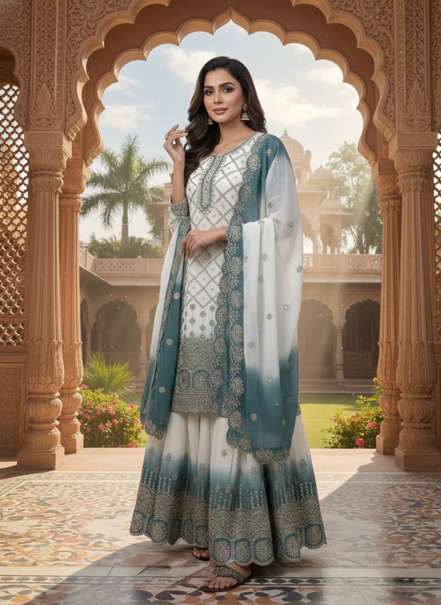 Luxurious Embroidery Suit for Graceful Moments