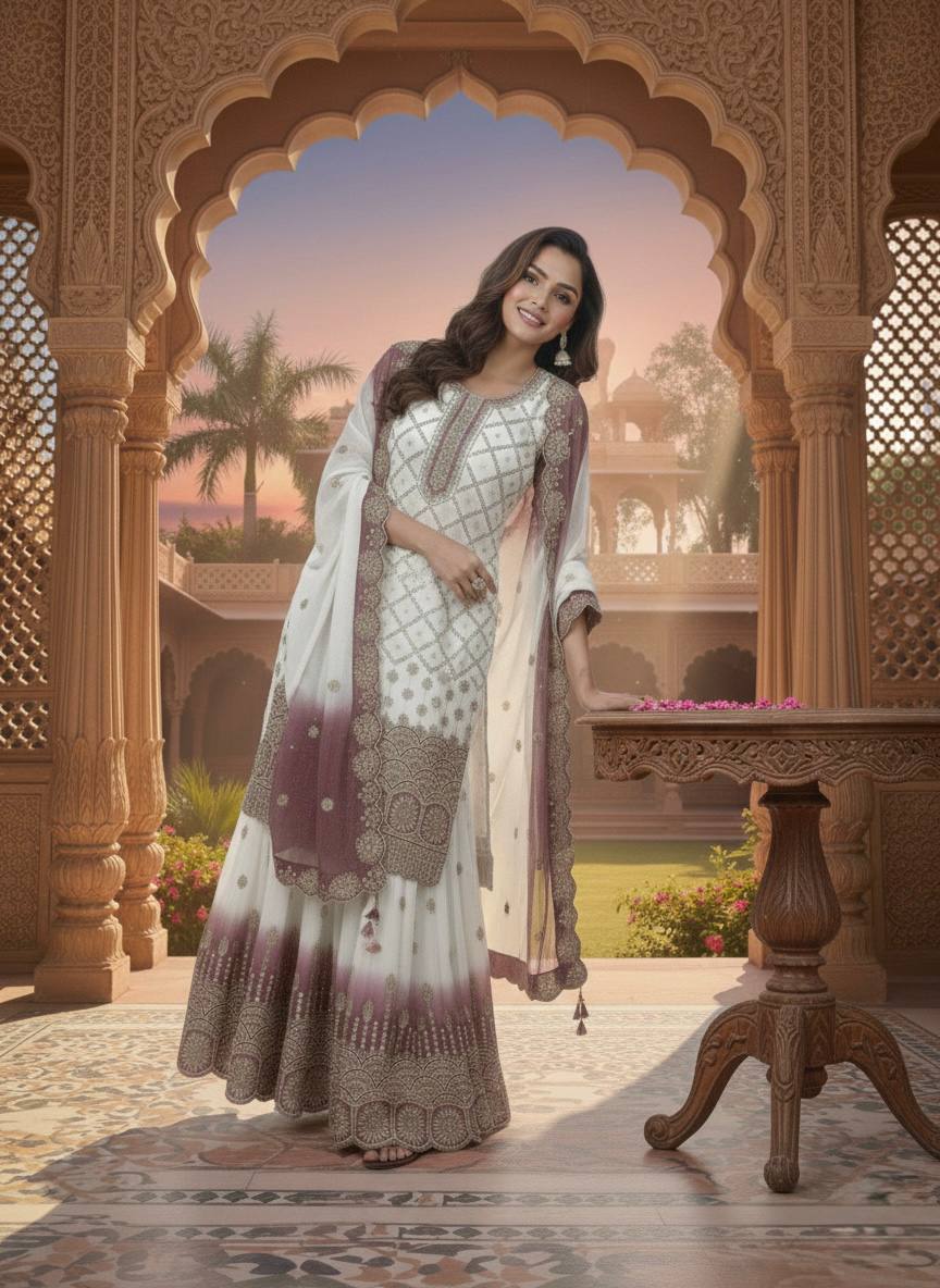 Luxurious Embroidery Suit for Graceful Moments