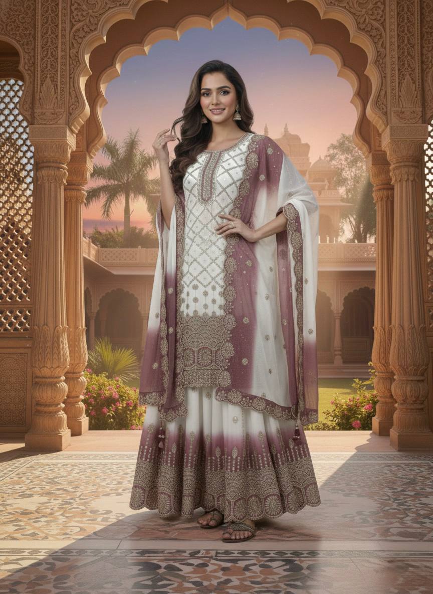 Luxurious Embroidery Suit for Graceful Moments