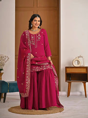 Chic and Stylish Rani Pink Salaf Attire