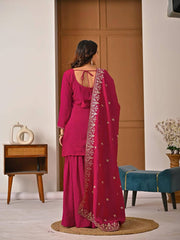 Chic and Stylish Rani Pink Salaf Attire