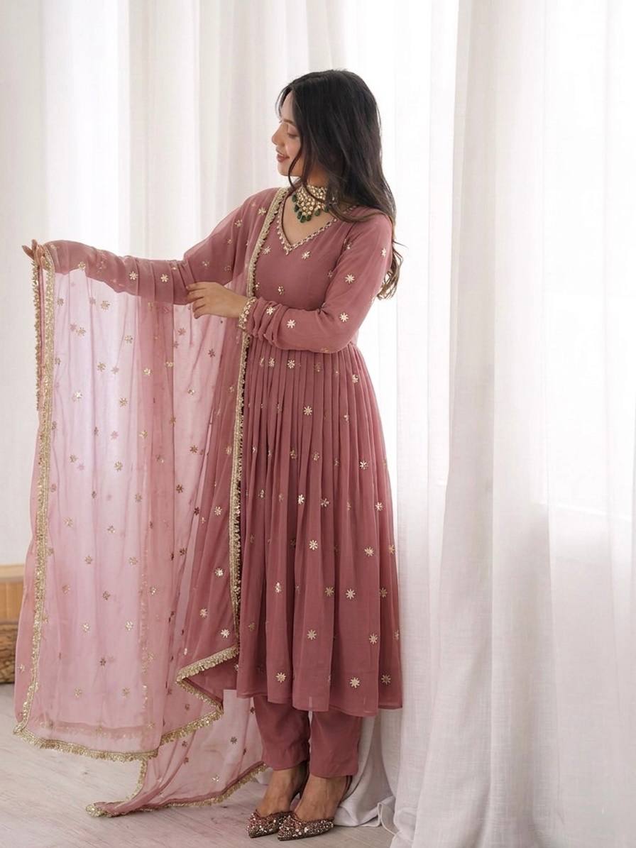 Chic Anarkali Suits for Stylish Celebrations