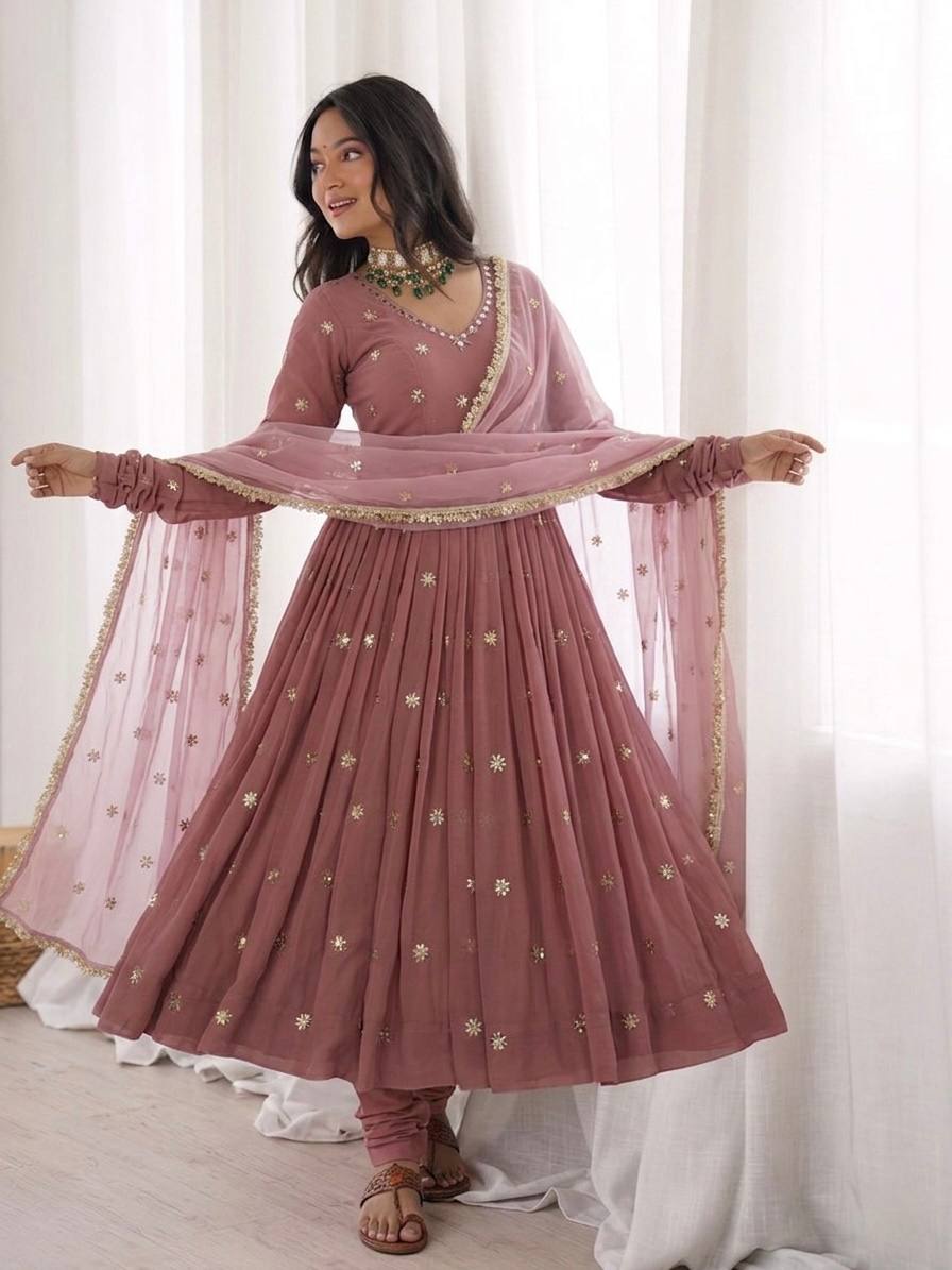 Chic Anarkali Suits for Stylish Celebrations