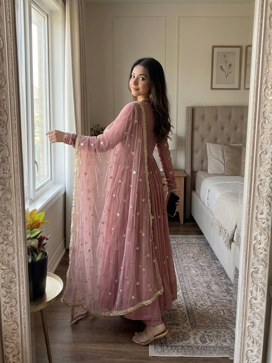 Chic Anarkali Suits for Stylish Celebrations
